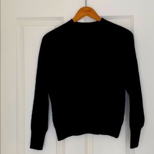 Everlane black cashmere mockneck sweater M